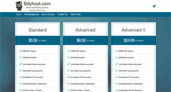Desktop Screenshot of billyhost.com